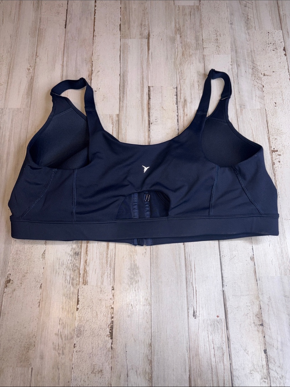 Old Navy Active Go Dry Front-Zip Sports Bra - Navy Blue 38DD - Picture 8 of 13